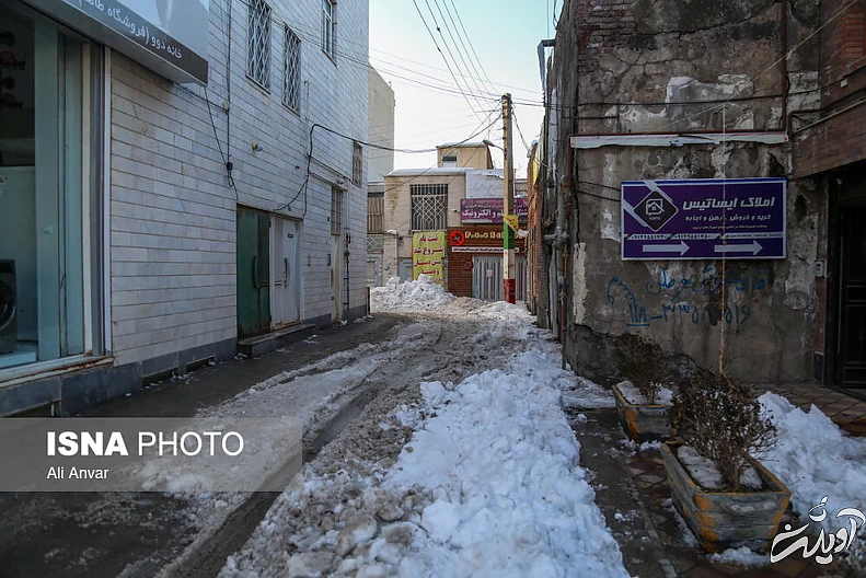(تصاویر) اردبیل پس از ۱۰ روز بارش برف